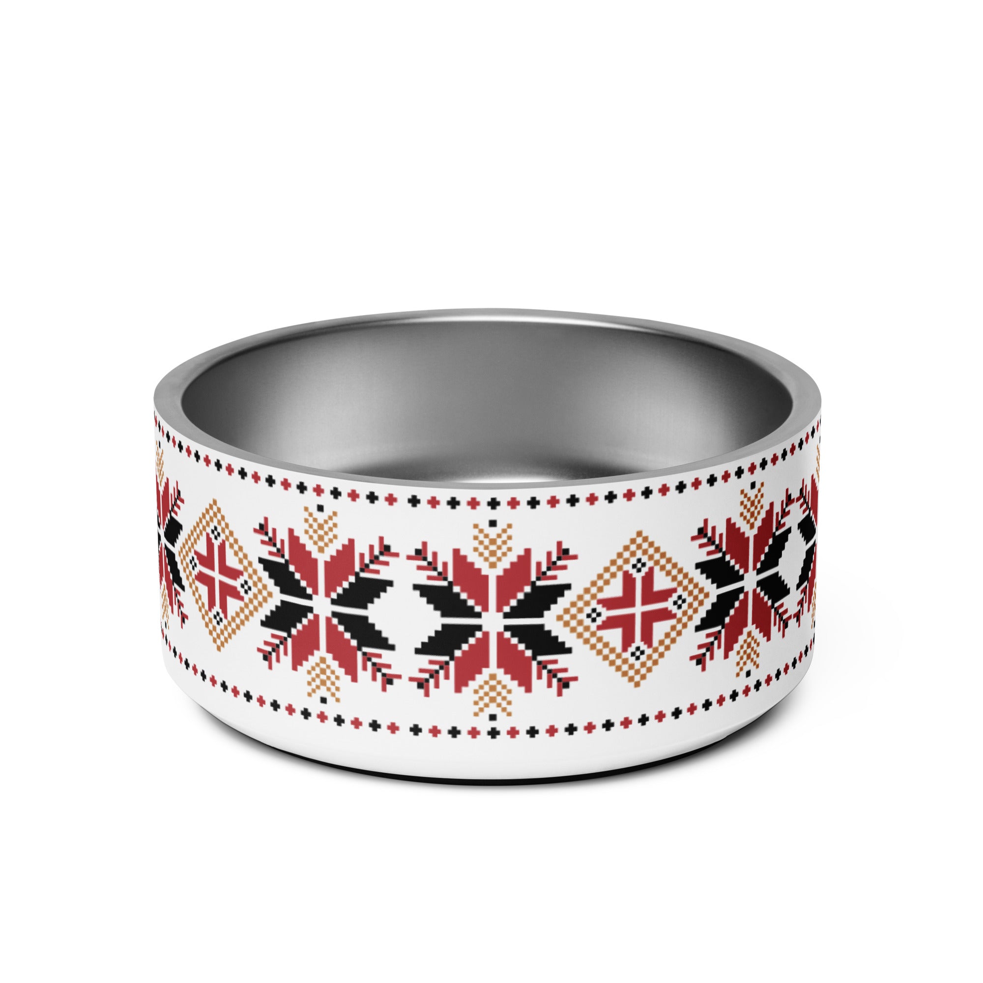 Christmas Scandinavian Motifs Pet bowl