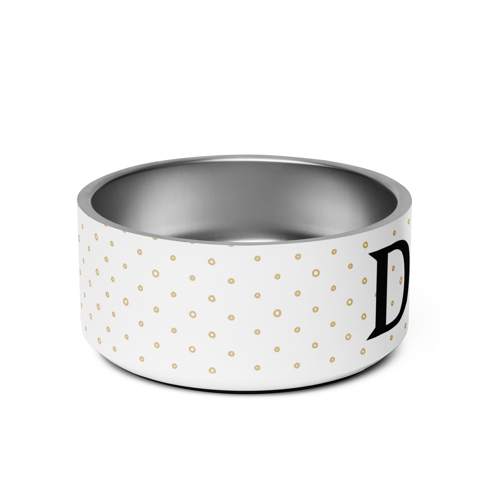 Minimalist Dots Personalized Pet bowl