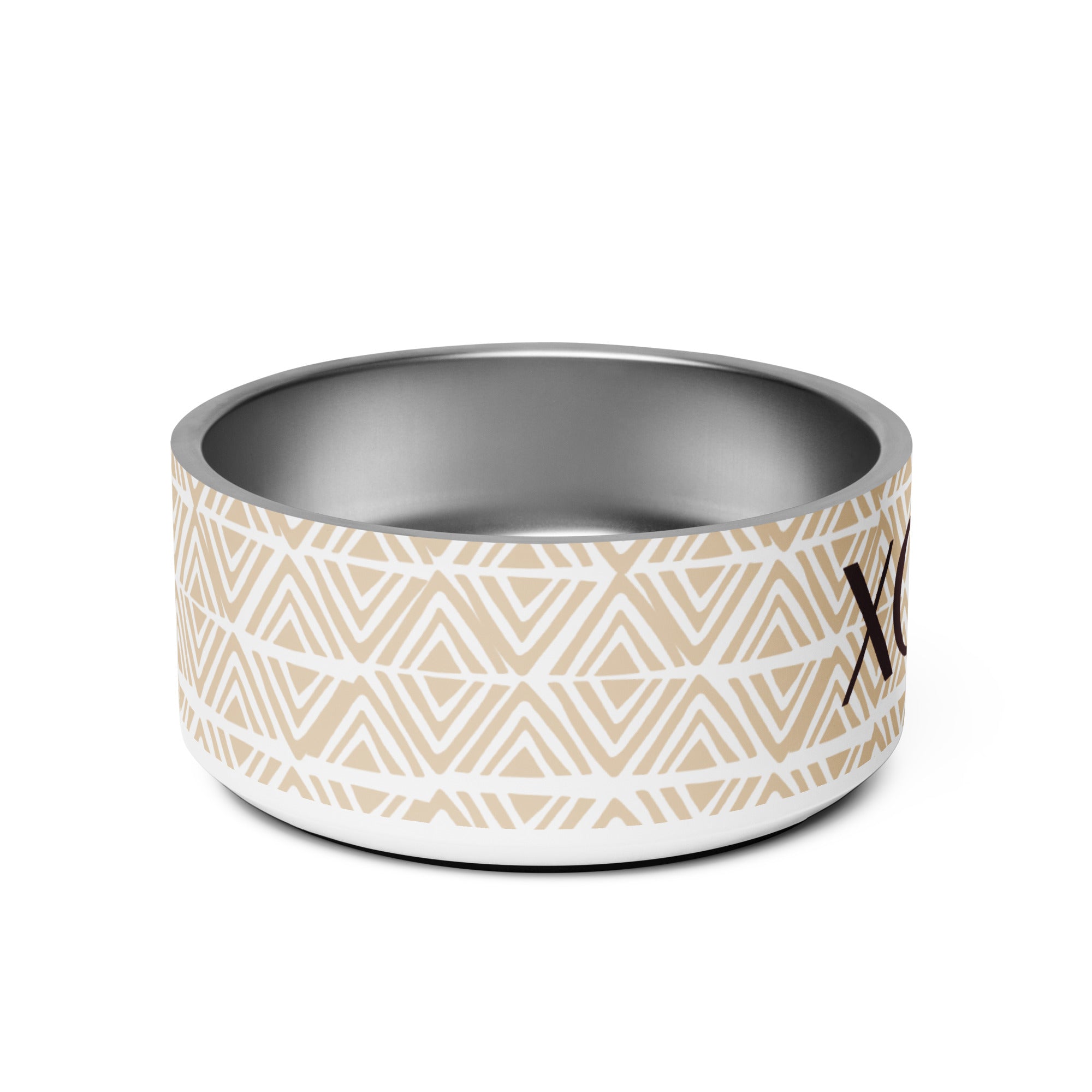 Aesthetic Ikat Neutral Pet Bowl