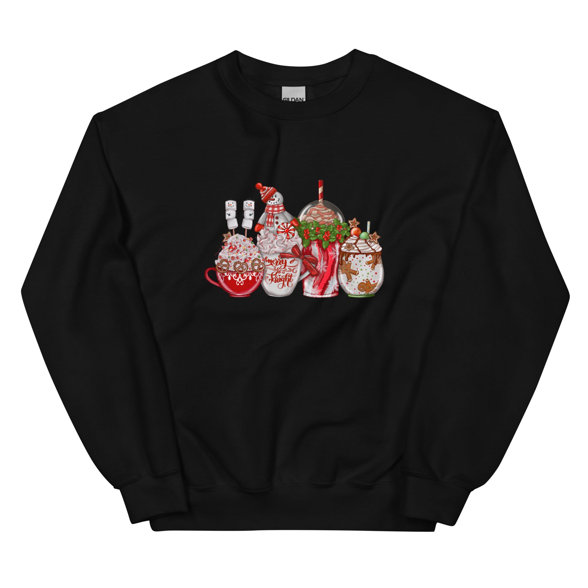 Christmas Coffee Drinks Unisex Sweatshirt