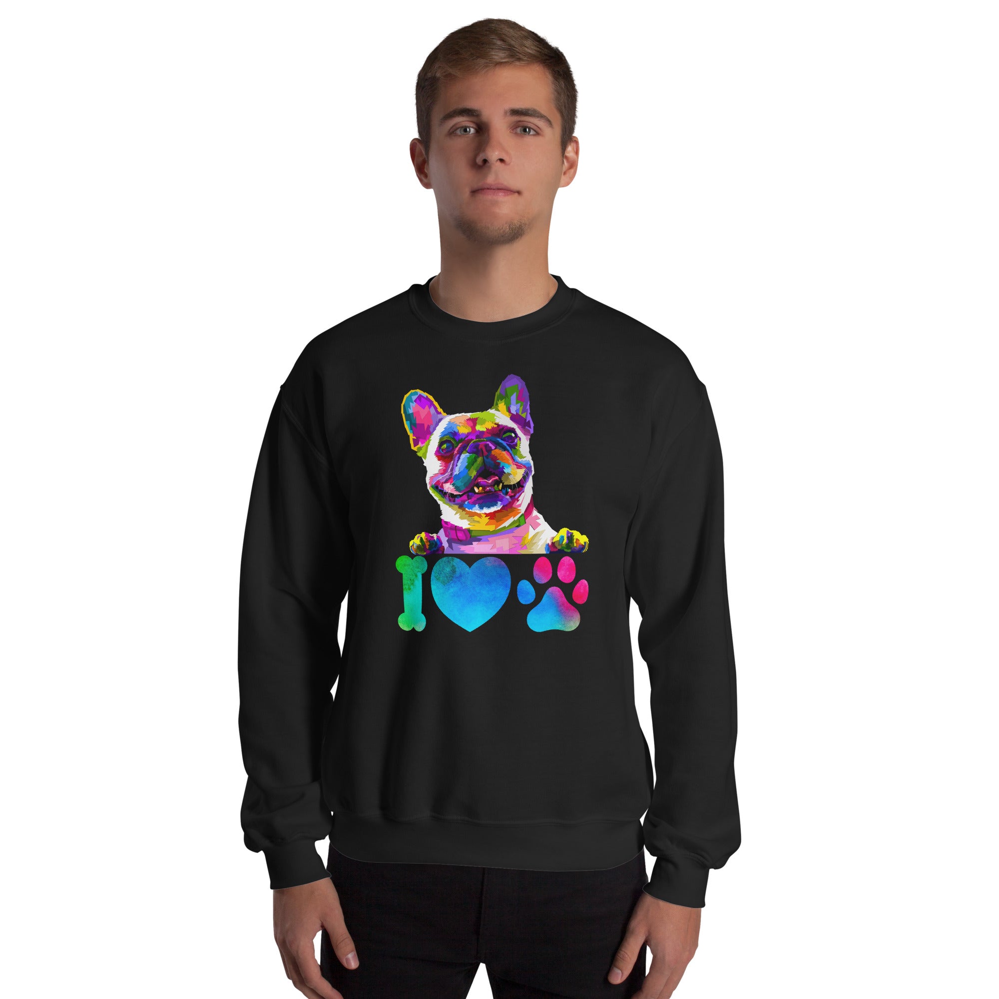 Trippy I Love My Dog Psychedelic Unisex Sweatshirt