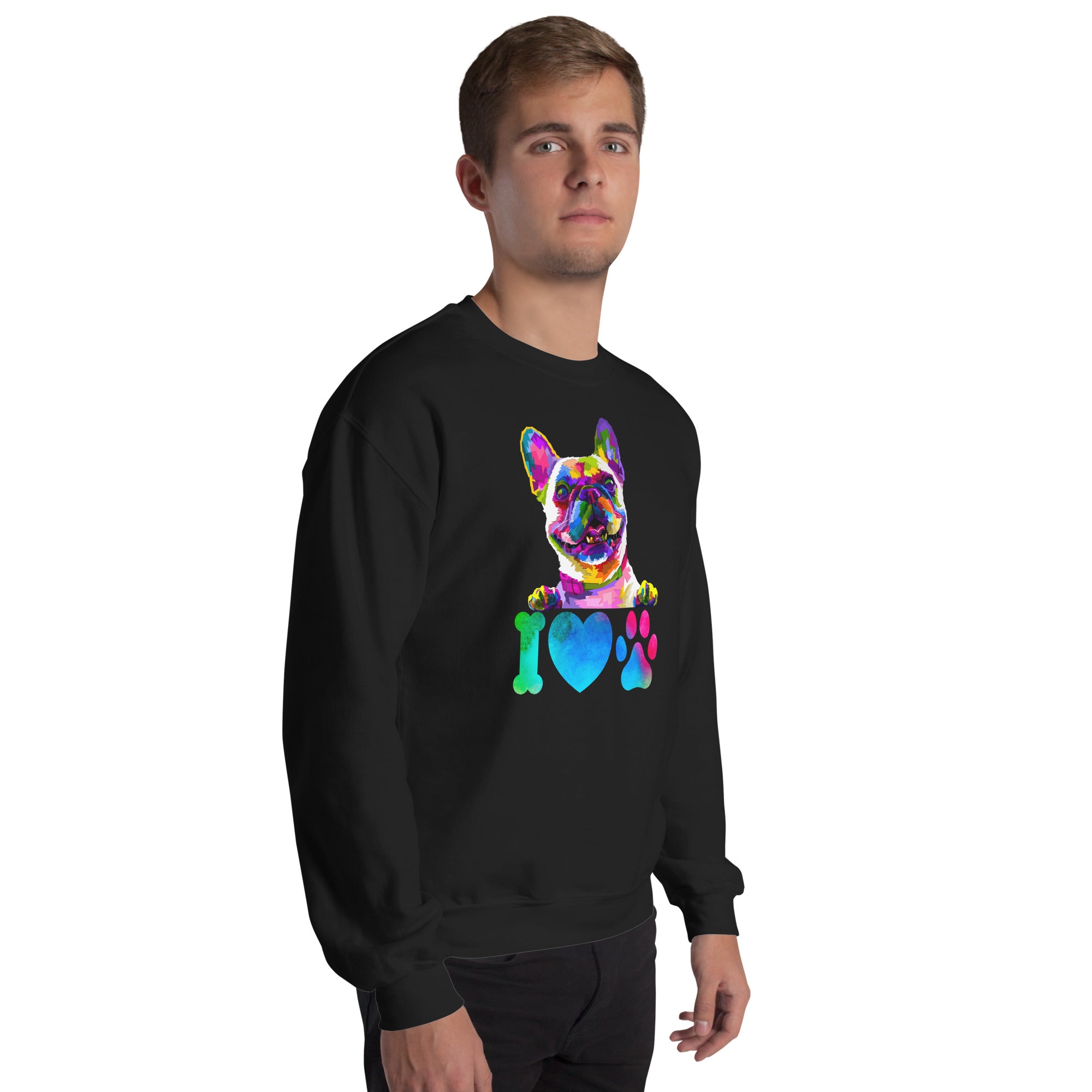 Trippy I Love My Dog Psychedelic Unisex Sweatshirt