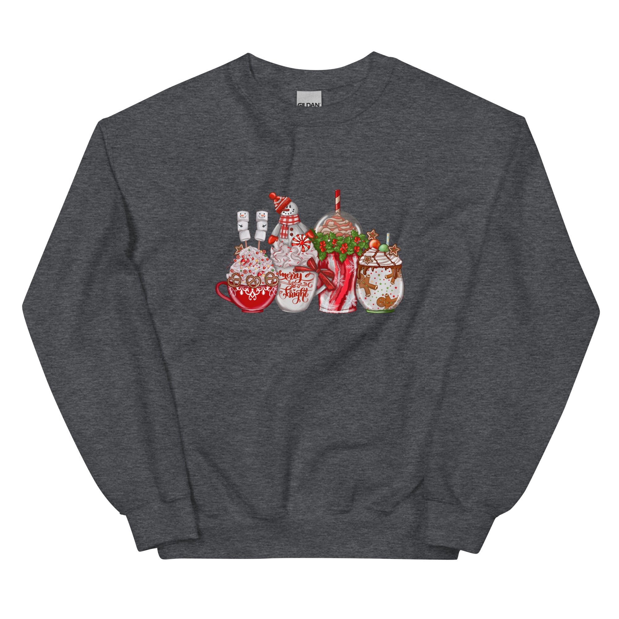 Christmas Coffee Drinks Unisex Sweatshirt