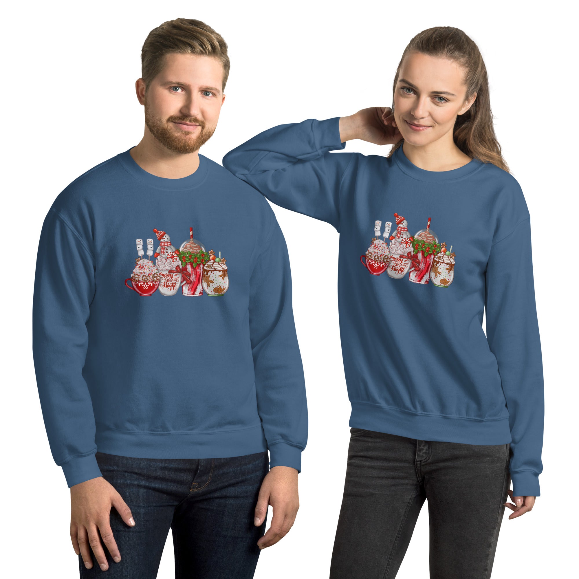 Christmas Coffee Drinks Unisex Sweatshirt