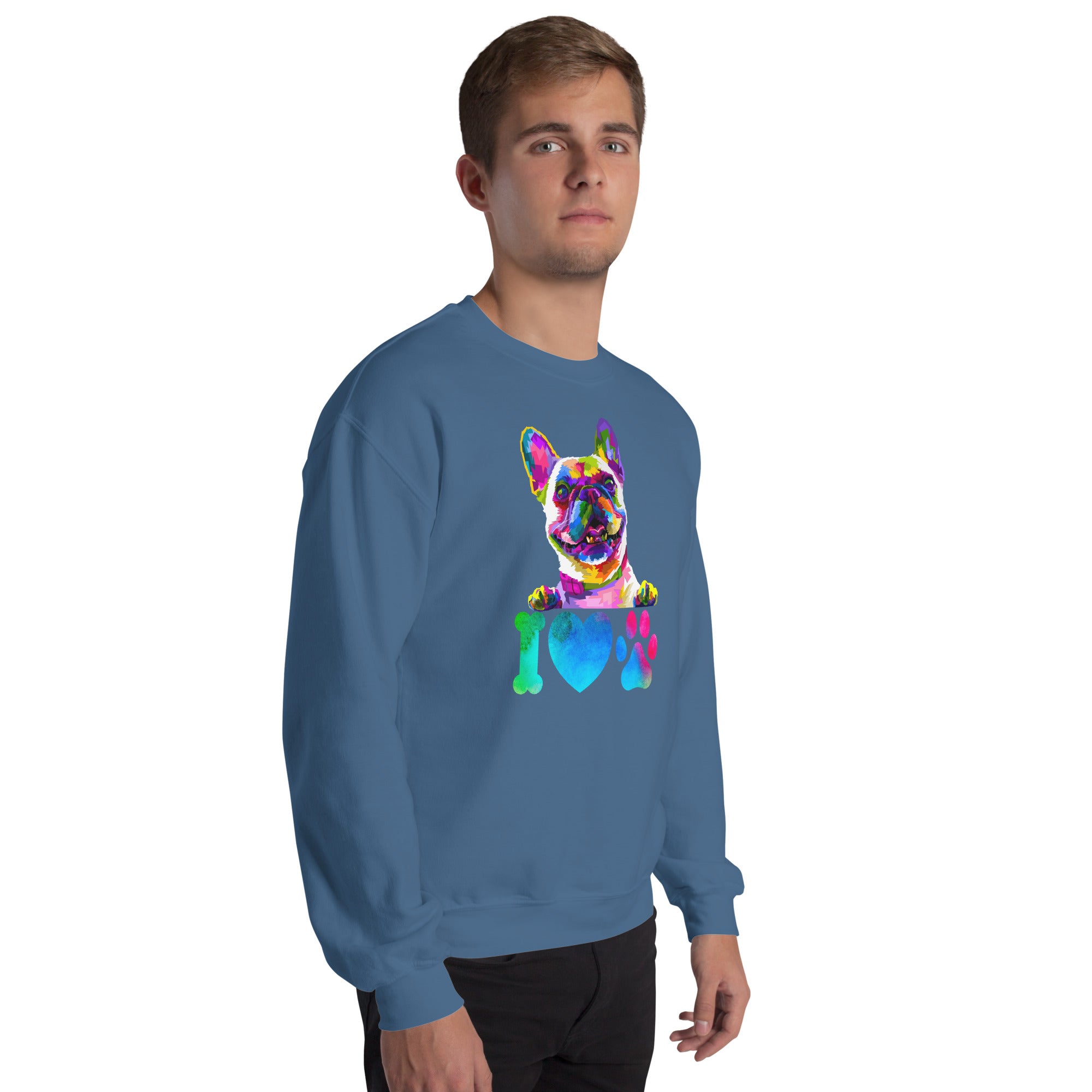 Trippy I Love My Dog Psychedelic Unisex Sweatshirt