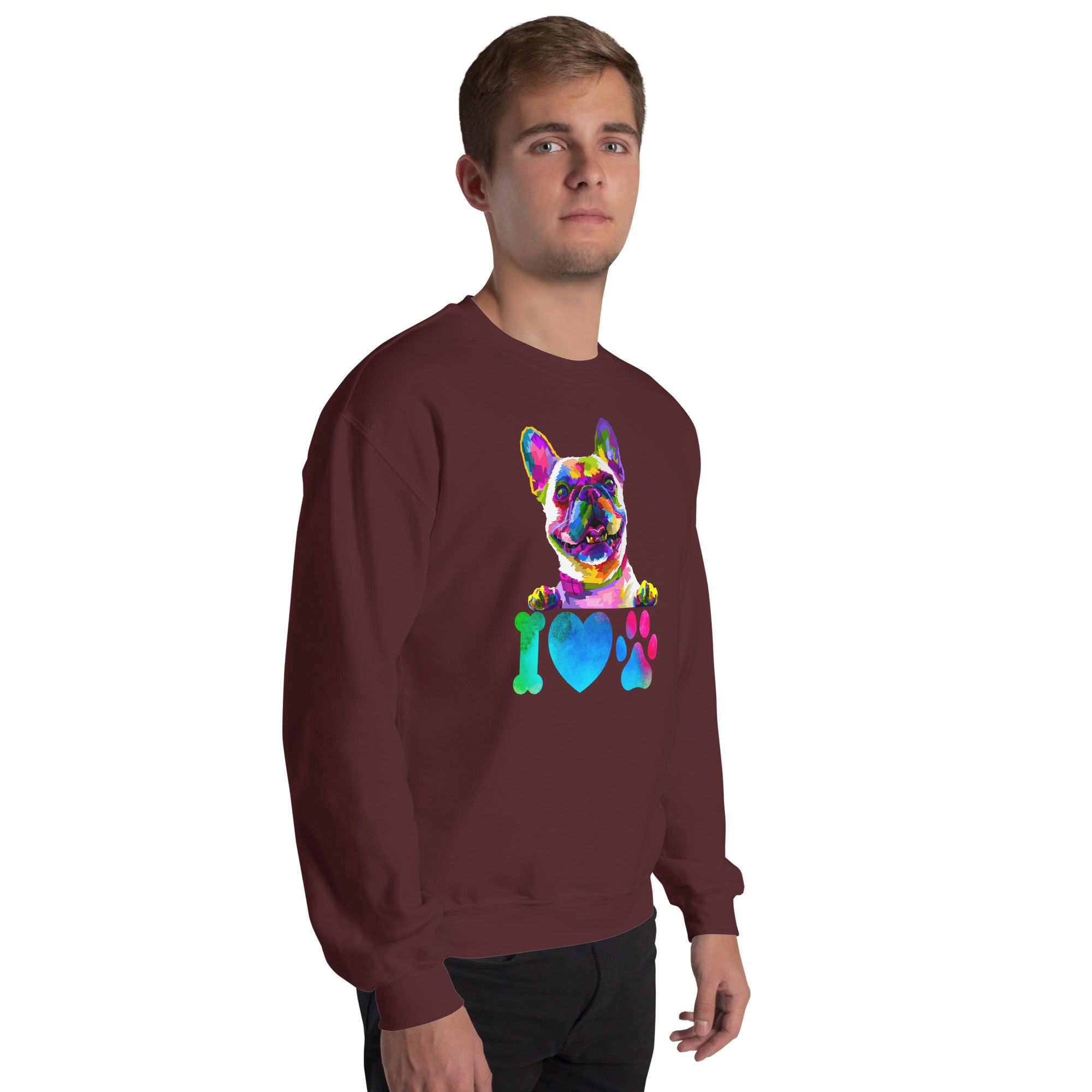 Trippy I Love My Dog Psychedelic Unisex Sweatshirt