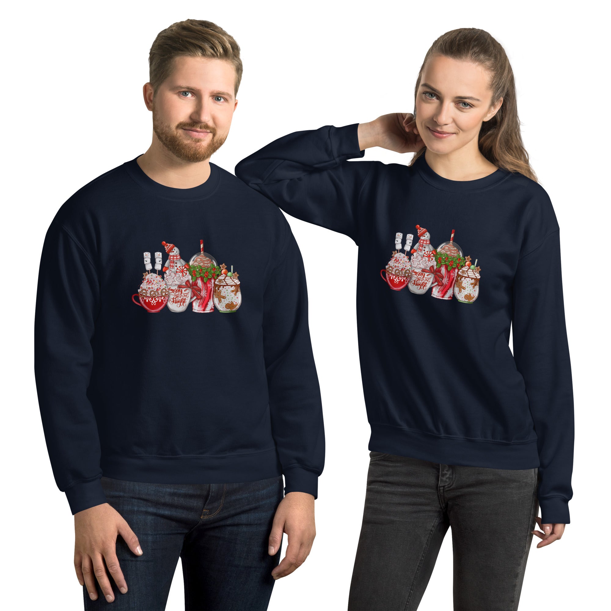 Christmas Coffee Drinks Unisex Sweatshirt