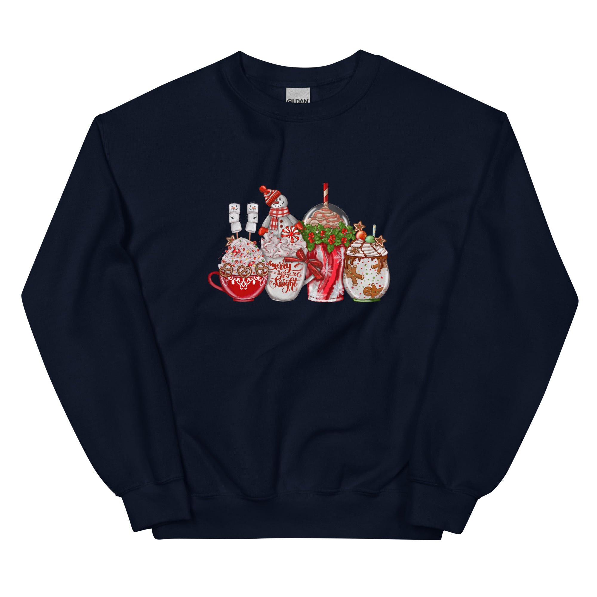 Christmas Coffee Drinks Unisex Sweatshirt