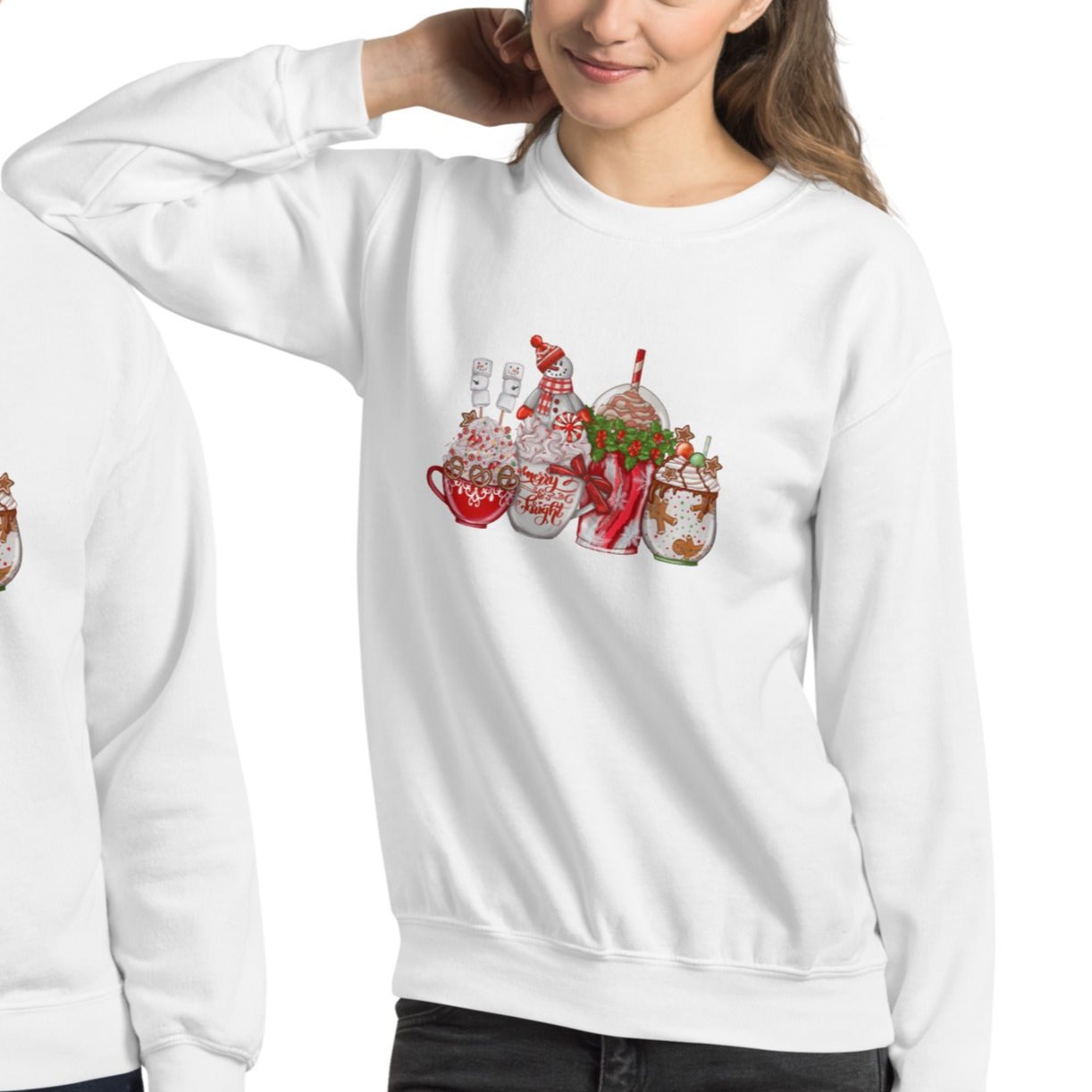 Christmas Coffee Drinks Unisex Sweatshirt