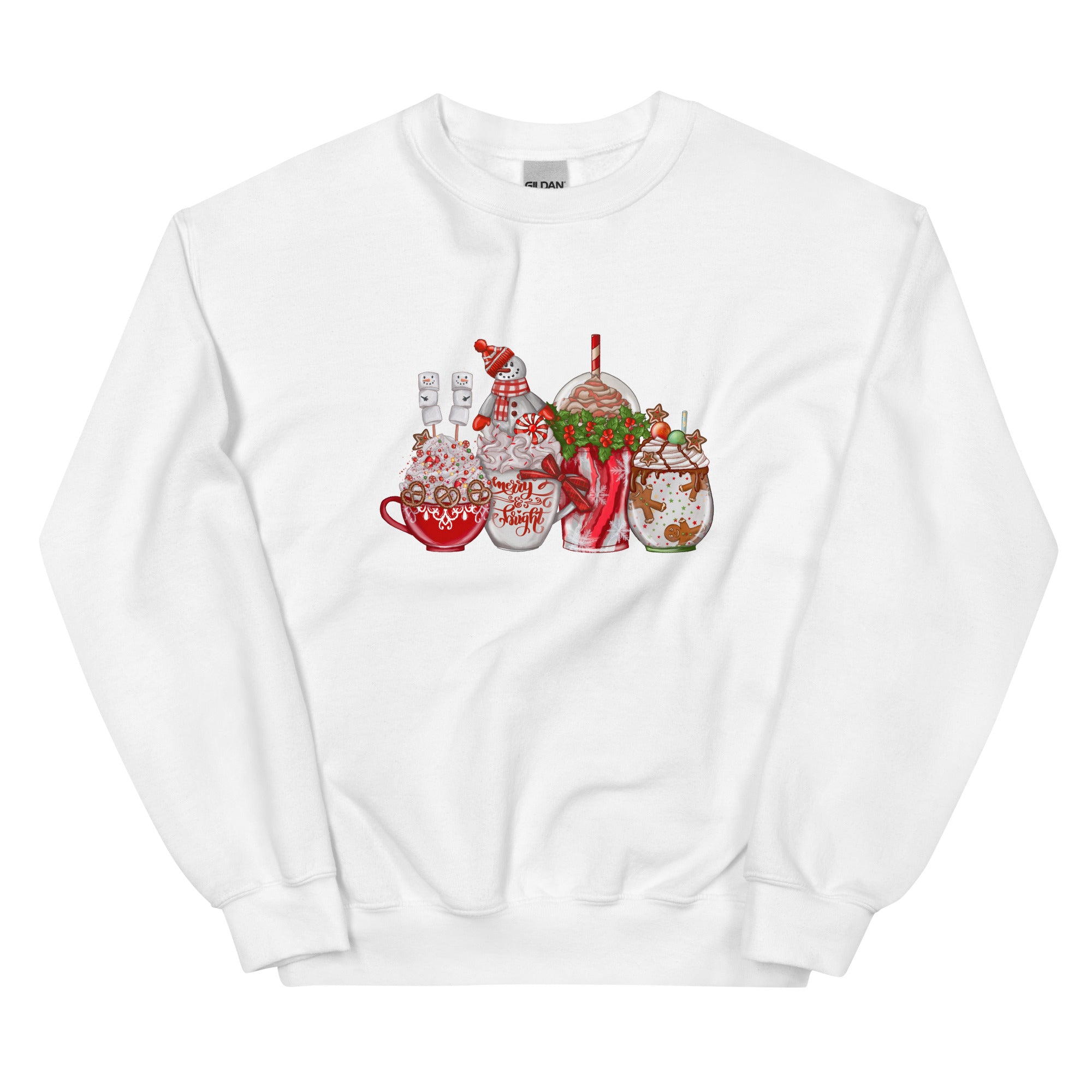 Christmas Coffee Drinks Unisex Sweatshirt