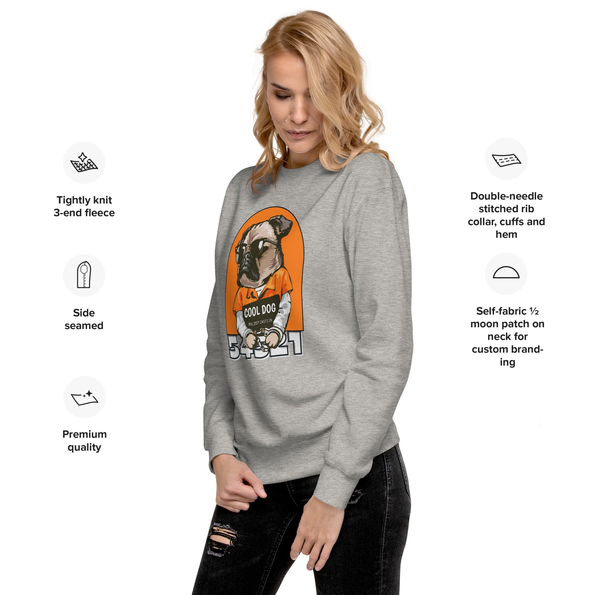 Tough Bulldog Unisex Premium Sweatshirt