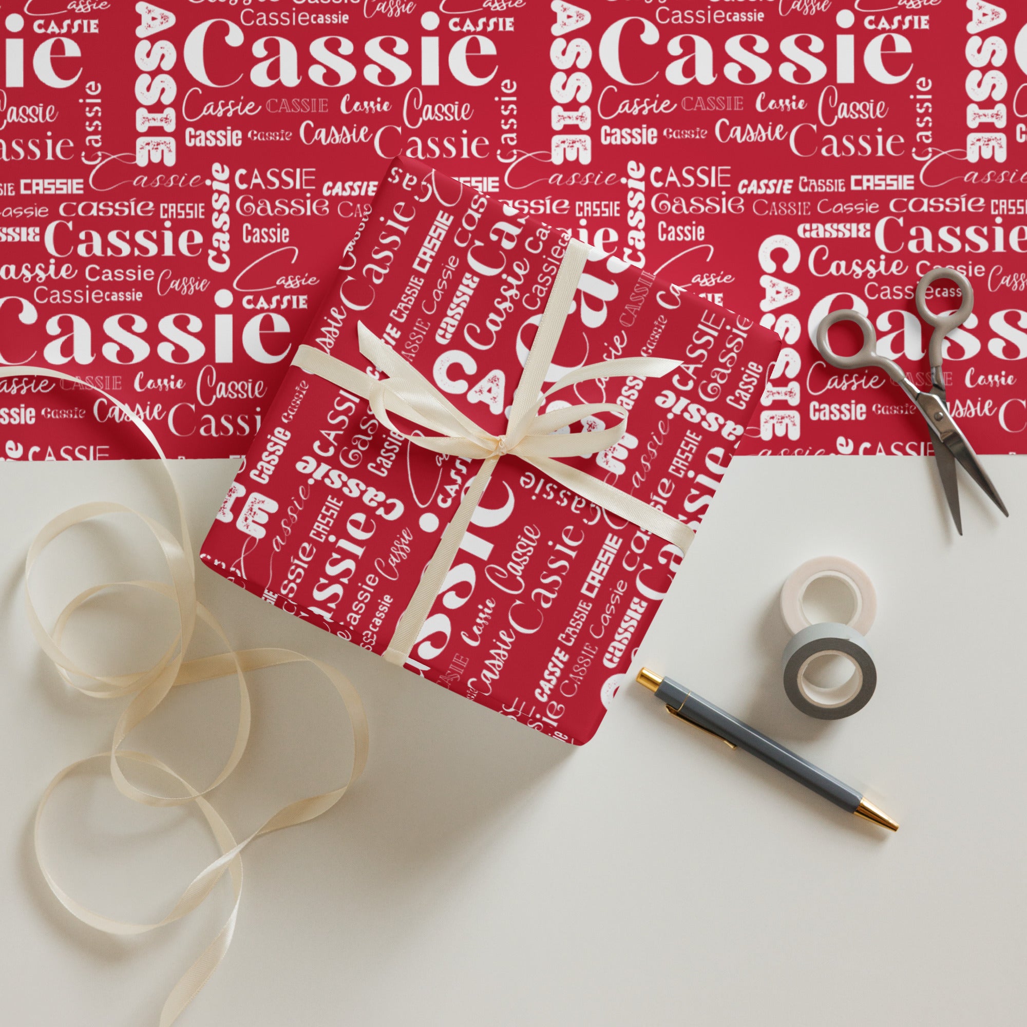 Personalized Custom Gift Wrapping paper sheets