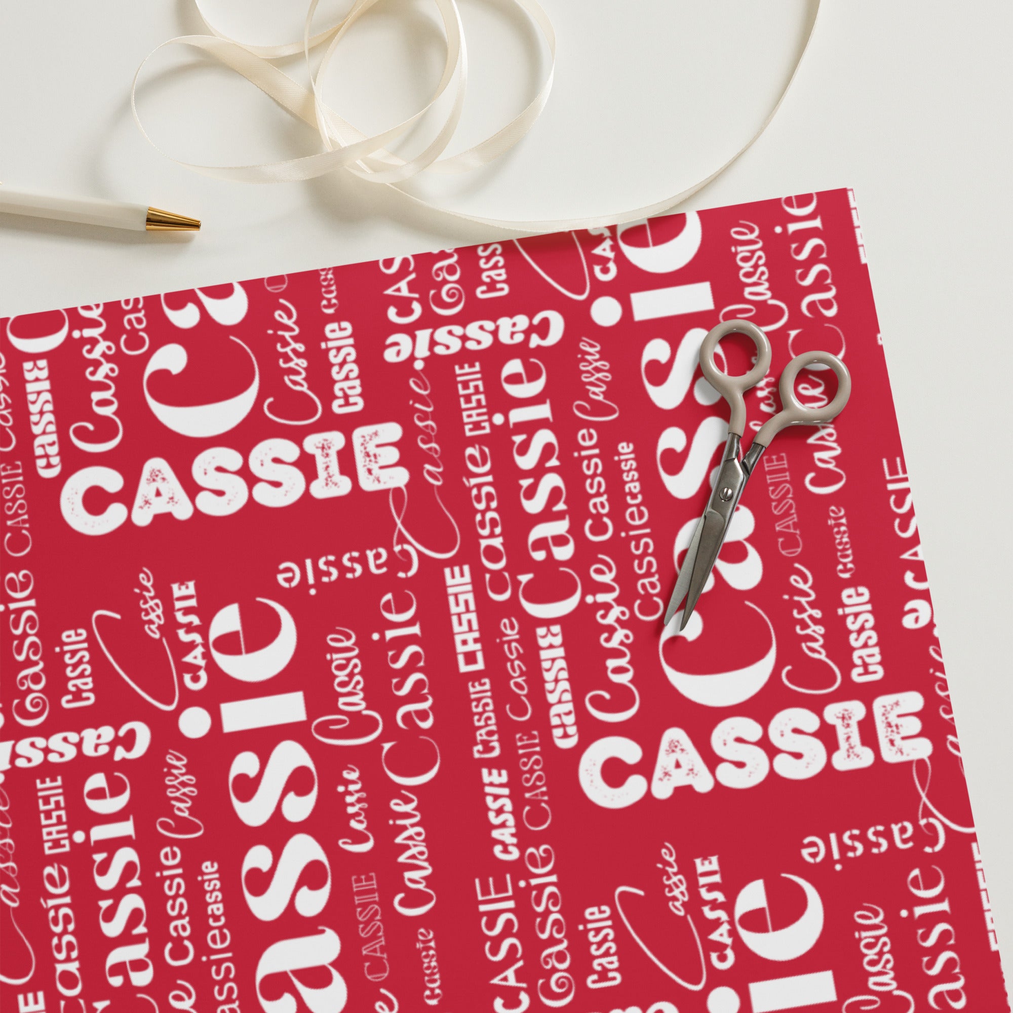 Personalized Custom Gift Wrapping paper sheets