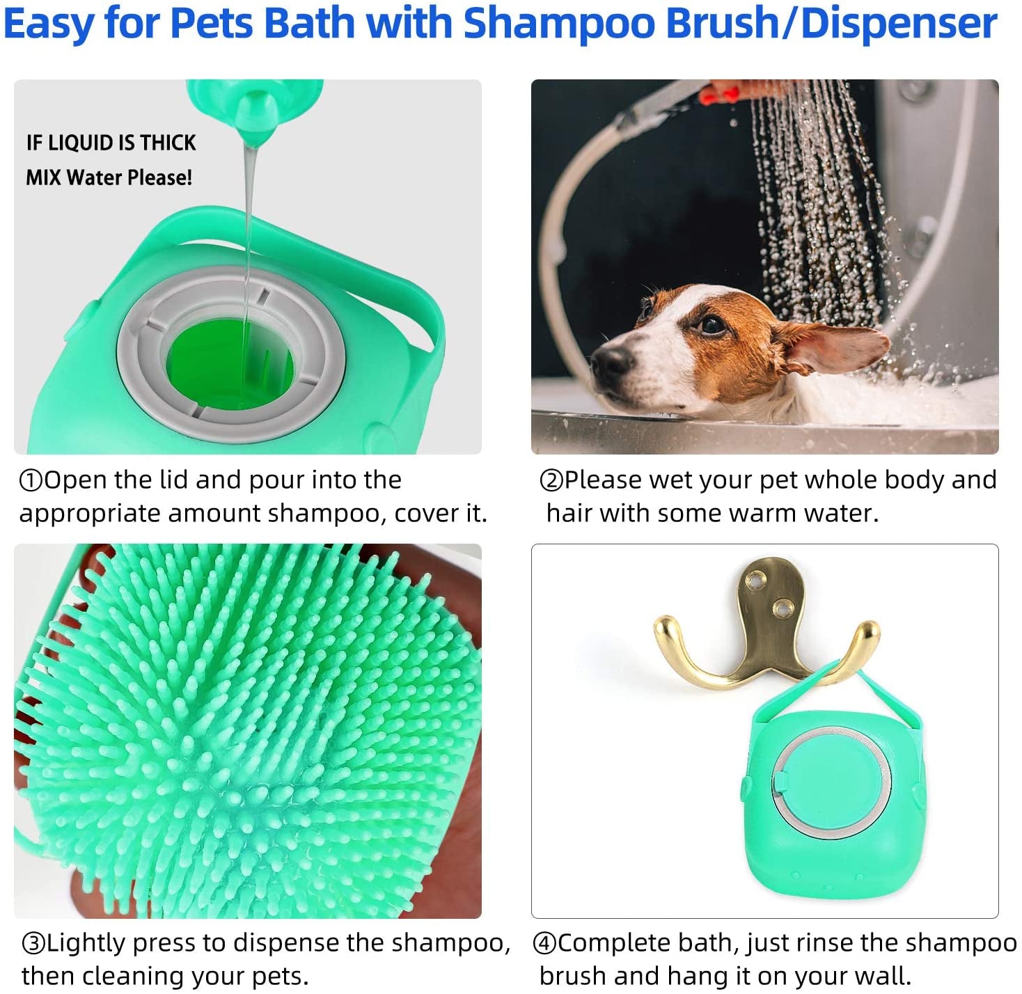 Pet Dog Shampoo Massager